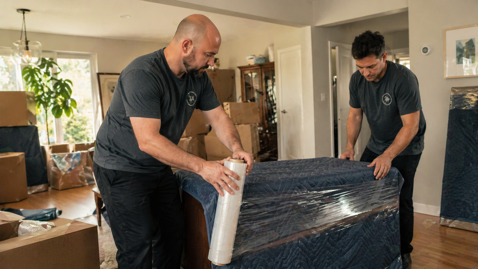 MovingMate verhuizers verpakken meubilair zorgvuldig